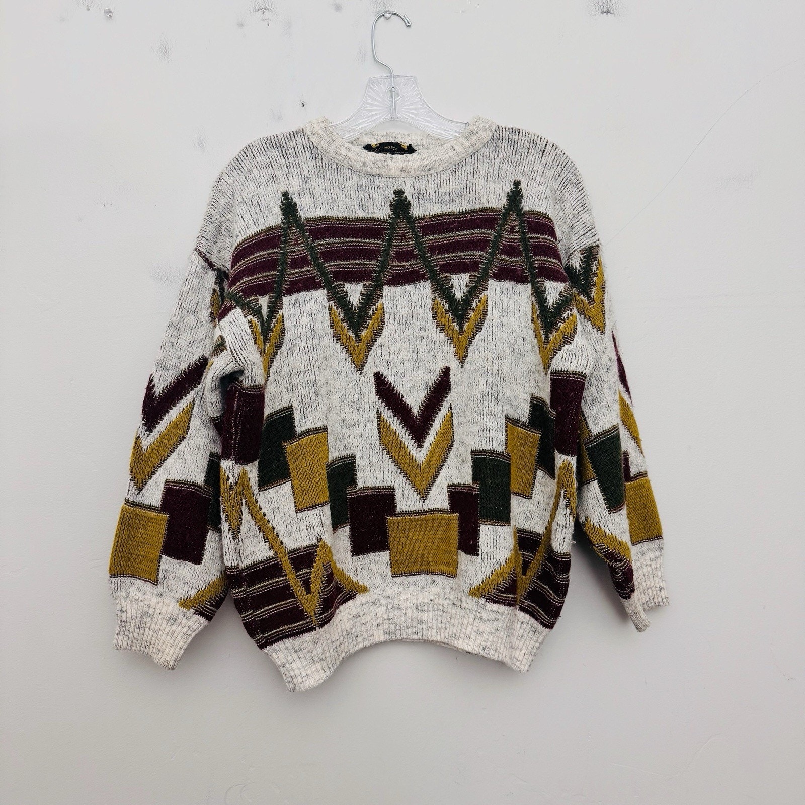 Vintage Nuccio Gabrielli Knit Sweater Beige Women&acirc;s Size Xl